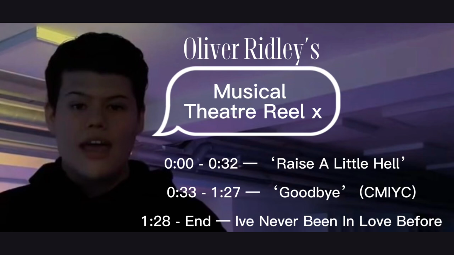 Oliver Ridley Showreel